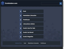 Tablet Screenshot of exoticbdsm.com